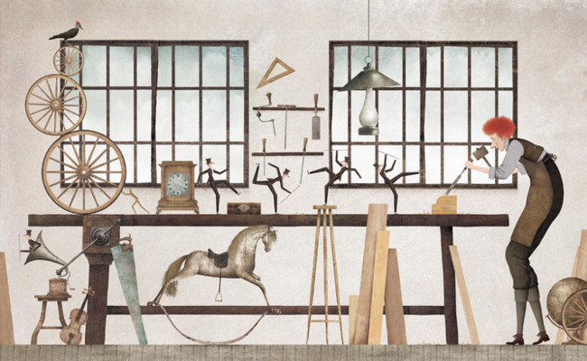 白天看人，晚上看書