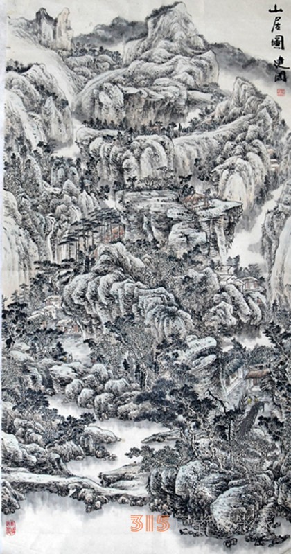 笑難（王建國）山水畫欣賞