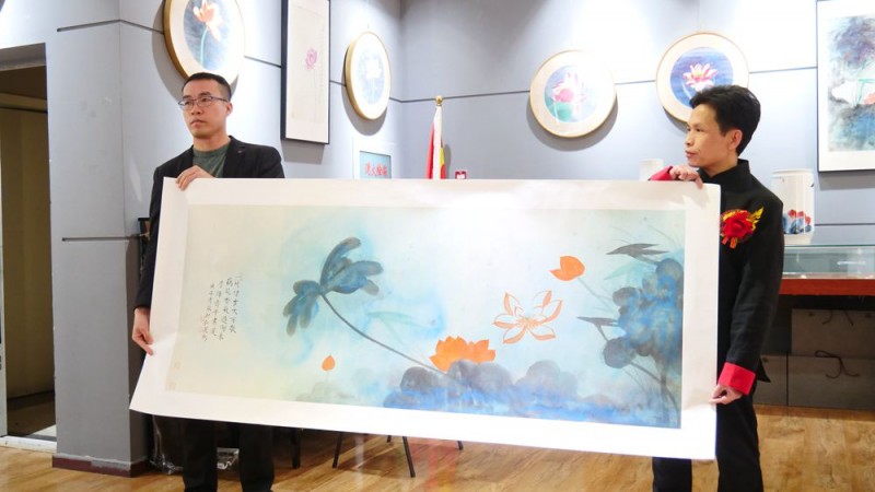 “荷風(fēng)逸趣＂—林清泉荷花作品展在京展出